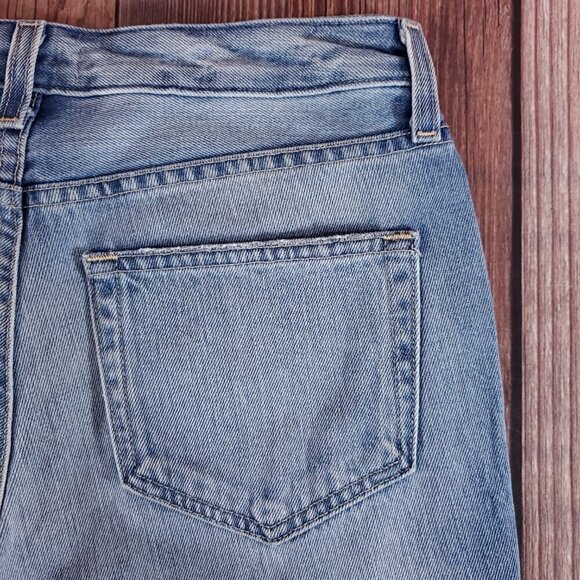 *READ* Lagence Womens Size 24 Milana Low Rise Raw Hem Blue Denim Jeans - Picture 13 of 16
